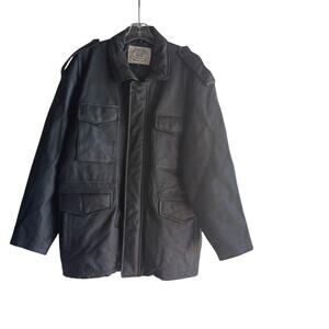 EUC Willabee & Ward M Vintage Men's Black Leather Jacket GREAT QUALITY!